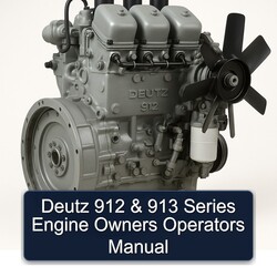 Deutz 912 913 Series Engine Owners Operators Operator's Manual PDF