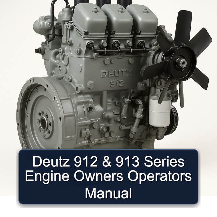 Deutz 912 913 Series Engine Owners Operators Operator's Manual PDF