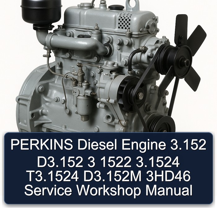 Perkins 3.152 Diesel Engine D3.152 3 1522 3.1524 T3.1524 D3.152m 3hd46 Service Repair Workshop Manual PDF