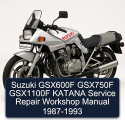 1987-1993 Suzuki Katana Models GSX600F GSX750F GSX1100F Service Repair Workshop Manual PDF