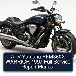 1997 Yamaha Warrior ATV YFM350X Service Repair Workshop Manual PDF