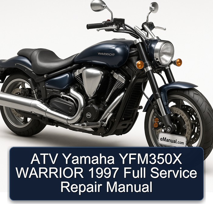 1997 Yamaha Warrior ATV YFM350X Service Repair Workshop Manual PDF