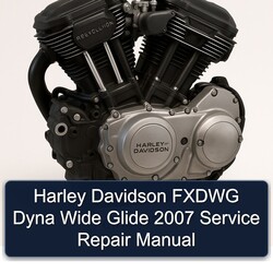 2007 Harley Davidson Model 125 Fxdwg Dyna Wide Glide Service Repair Workshop Manual PDF