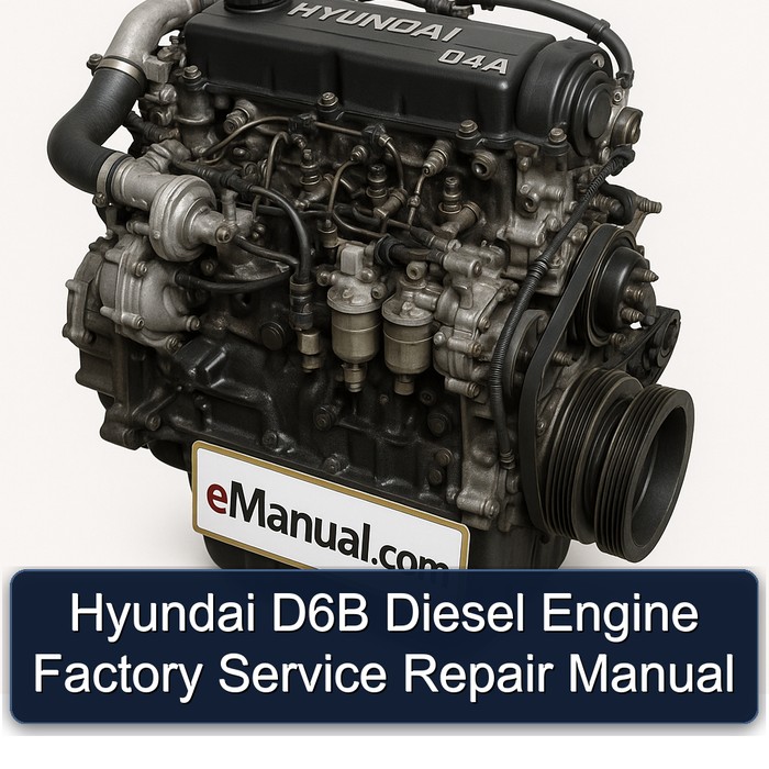 Hyundai D 4 A D6B Diesel Engine Service Repair Workshop Manual PDF