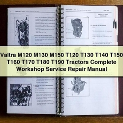 Valtra M120 M130 M150 T120 T130 T140 T150 T160 T170 T180 T190 Tractors Service Repair Workshop Manual PDF