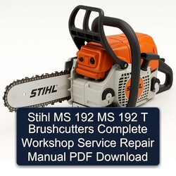 Stihl MS 192 T Brushcutters Service Repair Workshop Manual PDF