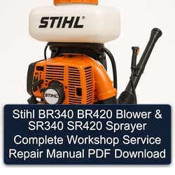 Stihl BR340 BR420 Blower SR340 SR420 Sprayer Service Repair Workshop Manual PDF