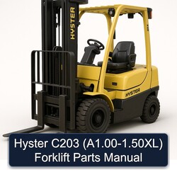 Hyster C203 (a1.00-1.50xl) Forklift Parts Catalog PDF
