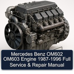 1987-1996 Mercedes Benz OM602 OM603 Engine Service Repair Workshop Manual PDF