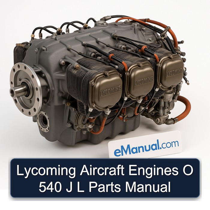 Lycoming O 540 Series Aircraft Engines J L Parts Catalog PDF