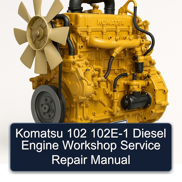 Komatsu 102 102E-1 Diesel Engine Service Repair Workshop Manual PDF