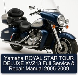 2005-2009 Yamaha XVZ Models Royal Star Tour Deluxe XVZ13 Service Repair Workshop Manual PDF