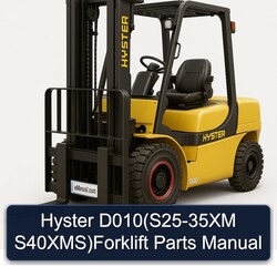 Hyster D010(s25-35xm S40xms)forklift Parts Catalog PDF