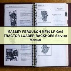 Massey Ferguson MF50 LP GAS Tractor Loader Backhoes Service Repair Workshop Manual PDF