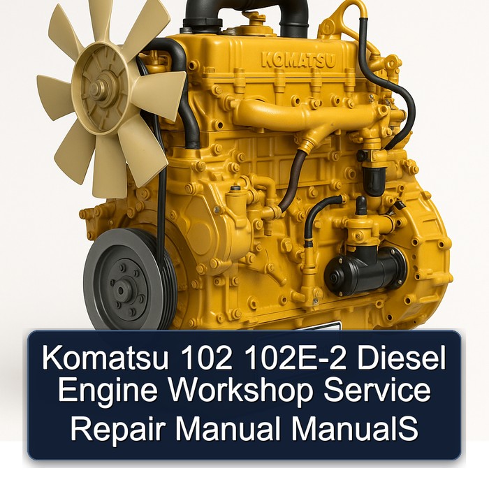 Komatsu 102 102E-2 Diesel Engine Service Repair Workshop Manual PDF