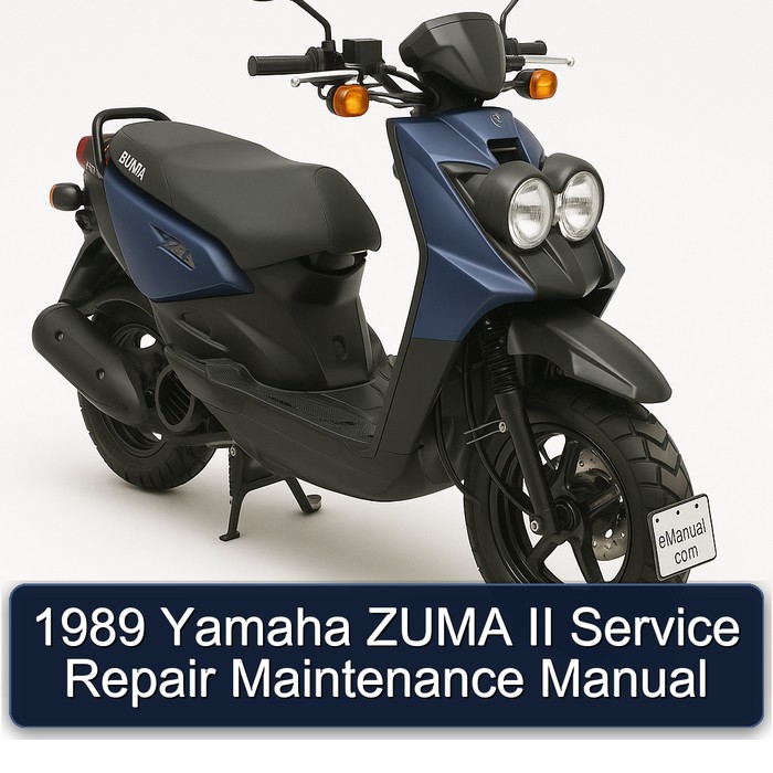 1989 Yamaha Zuma Service Repair Workshop Manual PDF