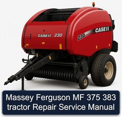 Massey Ferguson MF 375 383 Tractor Service Repair Workshop Manual PDF
