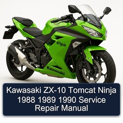 1988-1990 Kawasaki Ninja ZX-10 Tomcat Service Repair Workshop Manual PDF