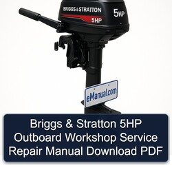 Briggs Stratton 5HP Outboard Service Repair Workshop Manual PDF