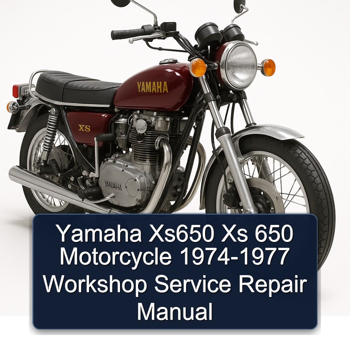 1974-1977 Yamaha XS Models XS650 650 Motorcycle Service Repair Workshop Manual PDF