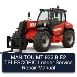 Manitou MT 932 B E2 Telescopic Loader Service Repair Workshop Manual PDF