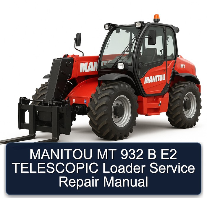Manitou MT 932 B E2 Telescopic Loader Service Repair Workshop Manual PDF