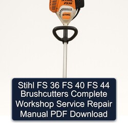 Stihl FS 36 40 44 Brushcutters Service Repair Workshop Manual PDF
