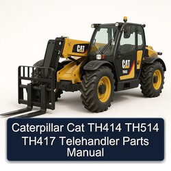Caterpillar CAT TH414 TH514 TH417 Telehandler Parts Catalog PDF