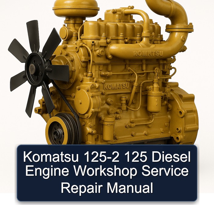 Komatsu 125 2 Diesel Engine Service Repair Workshop Manual PDF