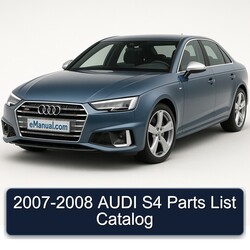 2007-2008 Audi S4 Catalog Parts PDF