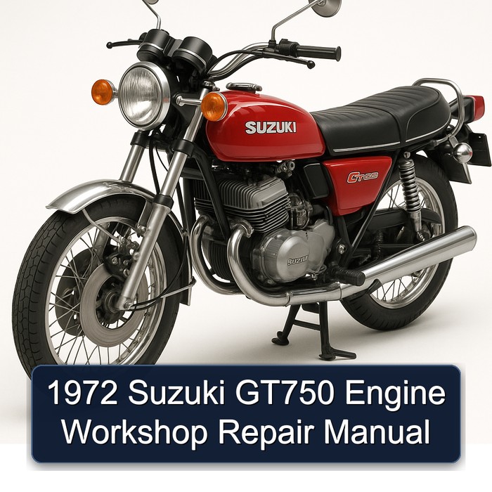 1972 Suzuki GT Series GT750 Engine Service Repair Workshop Manual PDF