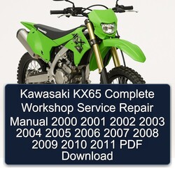 2000-2011 Kawasaki KX Series KX65 Service Repair Workshop Manual PDF
