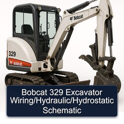 Bobcat 329 Excavator /hydraulic/hydrostatic Electrical Wiring Diagrams PDF