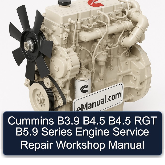 Cummins B Series B3.9 B4.5 RGT B5.9 Engine Service Repair Workshop Manual PDF