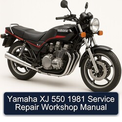 1981 Yamaha XJ Models 550 Service Repair Workshop Manual PDF
