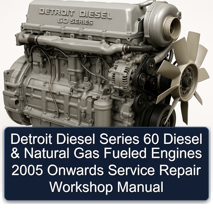 2005 Detroit Diesel 60 Series Natural Gas Fueled Engines Onwards Service Repair Workshop Manual PDF
