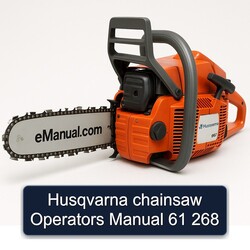 Husqvarna Chainsaw Operators 61 268 Operator's Manual PDF