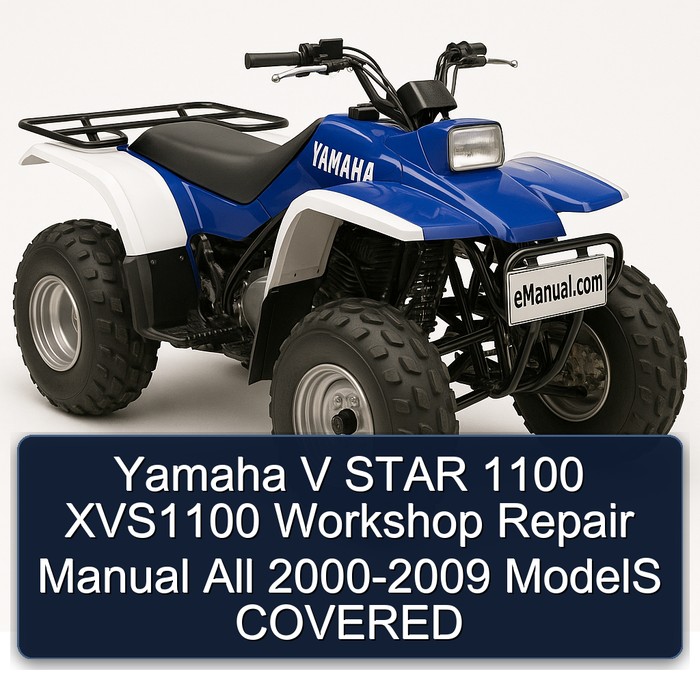 2000-2009 Yamaha XVS Models V Star 1100 XVS1100 All - Covered Service Repair Workshop Manual PDF