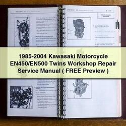 1985-2004 Kawasaki Motorcycle En450/en500 Twins ( Free Preview ) Service Repair Workshop Manual PDF