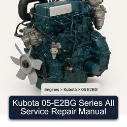 Kubota 05-E2BG Series All Service Repair Workshop Manual PDF