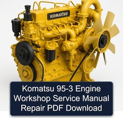 Komatsu 95 3 Engine Service Repair Workshop Manual PDF