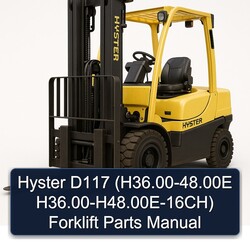 Hyster D117 (h36. .00e H36.00-h48.00e-16ch) Forklift Parts Catalog PDF