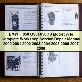 2000-2008 BMW F 650 GS F650GS Motorcycle Service Repair Workshop Manual PDF