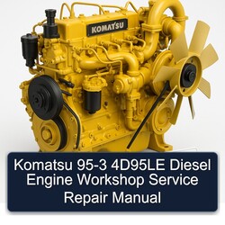 Komatsu 95 3 4d95le Diesel Engine Service Repair Workshop Manual PDF
