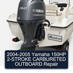 2004-2005 Yamaha 150HP 2-stroke Carbureted Outboard Service Repair Workshop Manual PDF