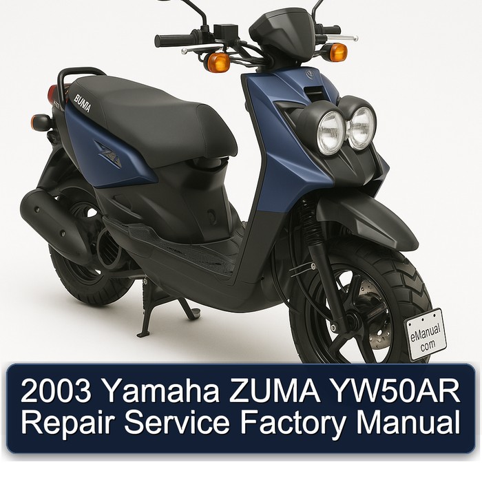 2003 Yamaha Zuma YW50AR Service Repair Workshop Manual PDF