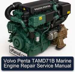 Volvo Penta Tamd71b Marine Engine Service Repair Workshop Manual PDF