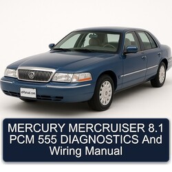 Mercury Mercruiser 8.1 PCM 555 Diagnostics Electrical Wiring Diagrams PDF