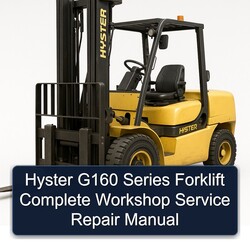 Hyster G160 Series Forklift Service Repair Workshop Manual PDF