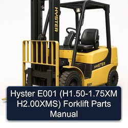 Hyster E001 (h1.50-1.75xm H2.00xms) Forklift Parts Catalog PDF